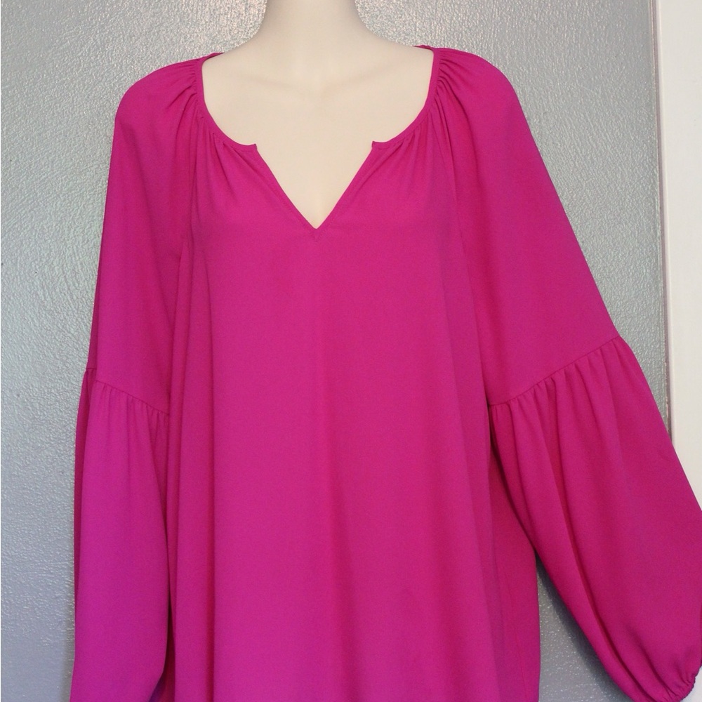 Lilly Pulitzer Fuschia Pink Charleigh Top Blouse Small